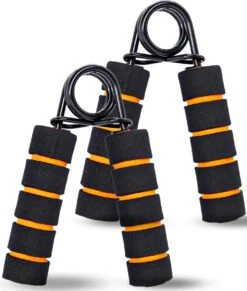 U Fit One 2 Stuks Handtrainer Set - 25kg Weerstand - Handknijper - Knijphalter- Onderarm Trainer Fitness - Grip - Grijper - Hand Trainer - Grip Trainer - RSI - Pols
