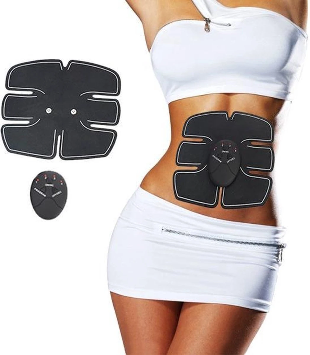 EMS Buikspiertrainer - Massage Apparaat - Elektrische Buiktrainer - Six Pack Trainer - AB Trainer - Fitness Afvallen - Lichaam Trainer - Spier Massage - 6 Programma’s - Zwart 3 EMS Buikspiertrainer - Massage Apparaat - Elektrische Buiktrainer - Six Pack Trainer - AB Trainer - Fitness Afvallen - Lichaam Trainer - Spier Massage - 6 Programma’s - Zwart