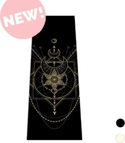 Love Generation ● Design Yoga Mat ● Fitness Mat ● Sacred Print ● Zwart -Fit Gear Verkoop 1052x1200 3