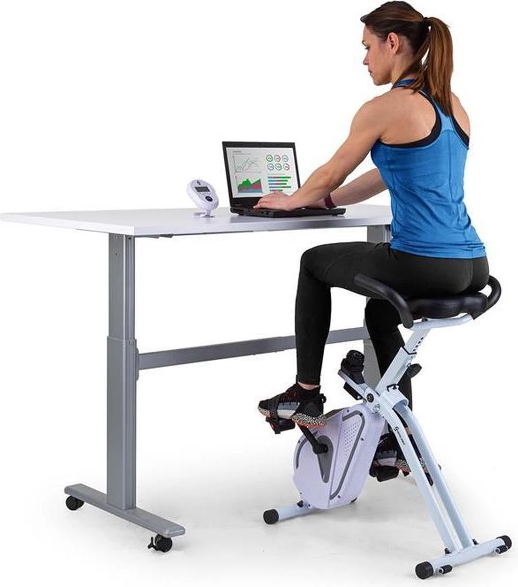 CAPITAL SPORTS Azura Desk Bike - Cardio Bike Voor Gebruik Aan Je Bureau - Hometrainer - 7,5 Kg Vliegwielmassa- Riemaandrijving - Max. 100 Kg 3 CAPITAL SPORTS Azura Desk Bike - Cardio Bike Voor Gebruik Aan Je Bureau - Hometrainer - 7,5 Kg Vliegwielmassa- Riemaandrijving - Max. 100 Kg