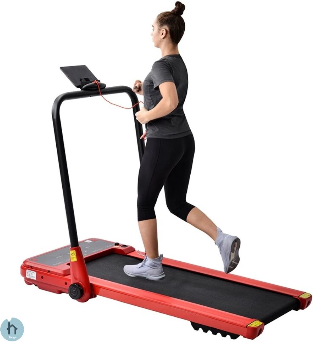 Thuys - Loopband Fitness Inklapbaar - Cardio Jogging - Fitness Oefening - Elektrische - Blauw 6 Thuys - Loopband Fitness Inklapbaar - Cardio Jogging - Fitness Oefening - Elektrische - Blauw - Afbeelding 4