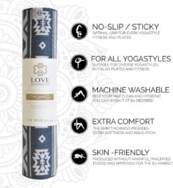 Love Generation ● Design Yoga Mat ● Fitness Mat ● Tribal Print ● Blauw 15 Love Generation ● Design Yoga Mat ● Fitness Mat ● Tribal Print ● Blauw -Fit Gear Verkoop 1103x1200 6