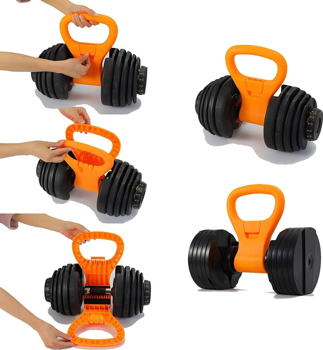 MJ Sports Premium Dumbbell To Kettlebell Grip - Dumbbell Naar Kettlebell Verstelbaar - Dumbbells - Kettlebells - Gewichten - Fitness - One Size - Oranje 12 MJ Sports Premium Dumbbell To Kettlebell Grip - Dumbbell Naar Kettlebell Verstelbaar - Dumbbells - Kettlebells - Gewichten - Fitness - One Size - Oranje - Afbeelding 10