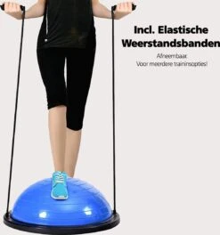 SWILIX ® Balanstrainer - Balance Board Met Weerstandsbanden - Balansbord Blauw -Fit Gear Verkoop 1123x1200 3