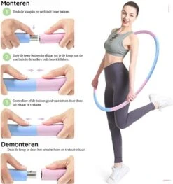 Fitlab Fitness Hoelahoep Met Gewicht - Paars/Wit - 1 Tot 4 KG - Volwassenen - Hula Hoop/Sport Hoepel/Weight Hoop -Fit Gear Verkoop 1126x1200 3