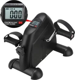 JS Hometrainer – Stoelfiets – Mini Hometrainer Met Instelbare Weerstand En LCD Display – Bureaufiets – Deskbike – Mobiliteitstrainer – Minibike