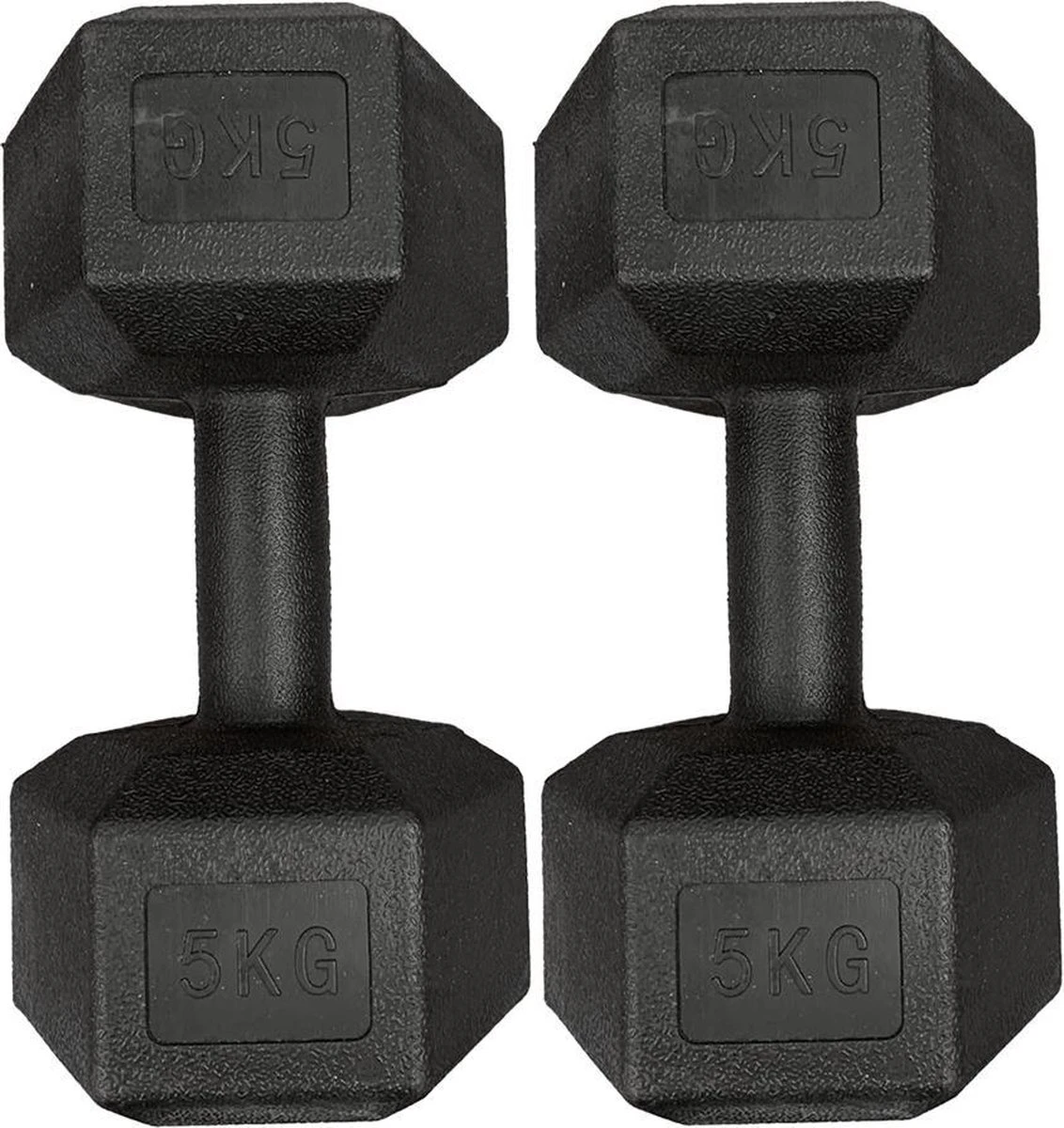 Merkloos Dumbbells Set - Fitness Set Van 2x 5kg - Zwart 7 Merkloos Dumbbells Set - Fitness Set Van 2x 5kg - Zwart - Afbeelding 5