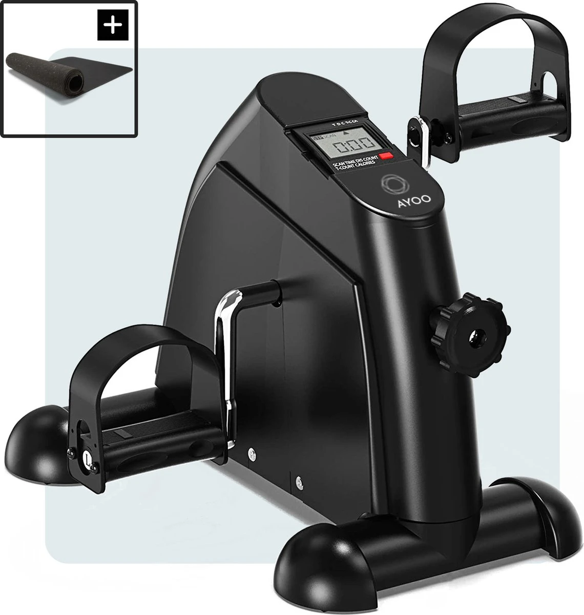 AYOO® Stoelfiets Met LCD Display - Inclusief GRATIS Anti-Slipmat - Minibike - Inklapbaar - Bureaufiets - Stoel Fiets – Beentrainer – Fietstrainer – Bewegingstrainer – Slipmat - Pedaalfiets 3 AYOO® Stoelfiets Met LCD Display - Inclusief GRATIS Anti-Slipmat - Minibike - Inklapbaar - Bureaufiets - Stoel Fiets – Beentrainer – Fietstrainer – Bewegingstrainer – Slipmat - Pedaalfiets