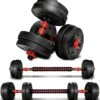 Coazy Dumbell En Barbell Set Verstelbaar - Dumbells - Gewichten Fitness - Halterstang Met Gewichten - Halter