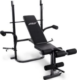 Physionics - Multifunctionele Halterbank - Butterfly Oefening, Sit-ups - Krachttraining - Training Benen - Verstelbare Rugleuning In 4 Standen, Maximum Draagvermogen 255kg - Zwart -Fit Gear Verkoop 1145x1200 1