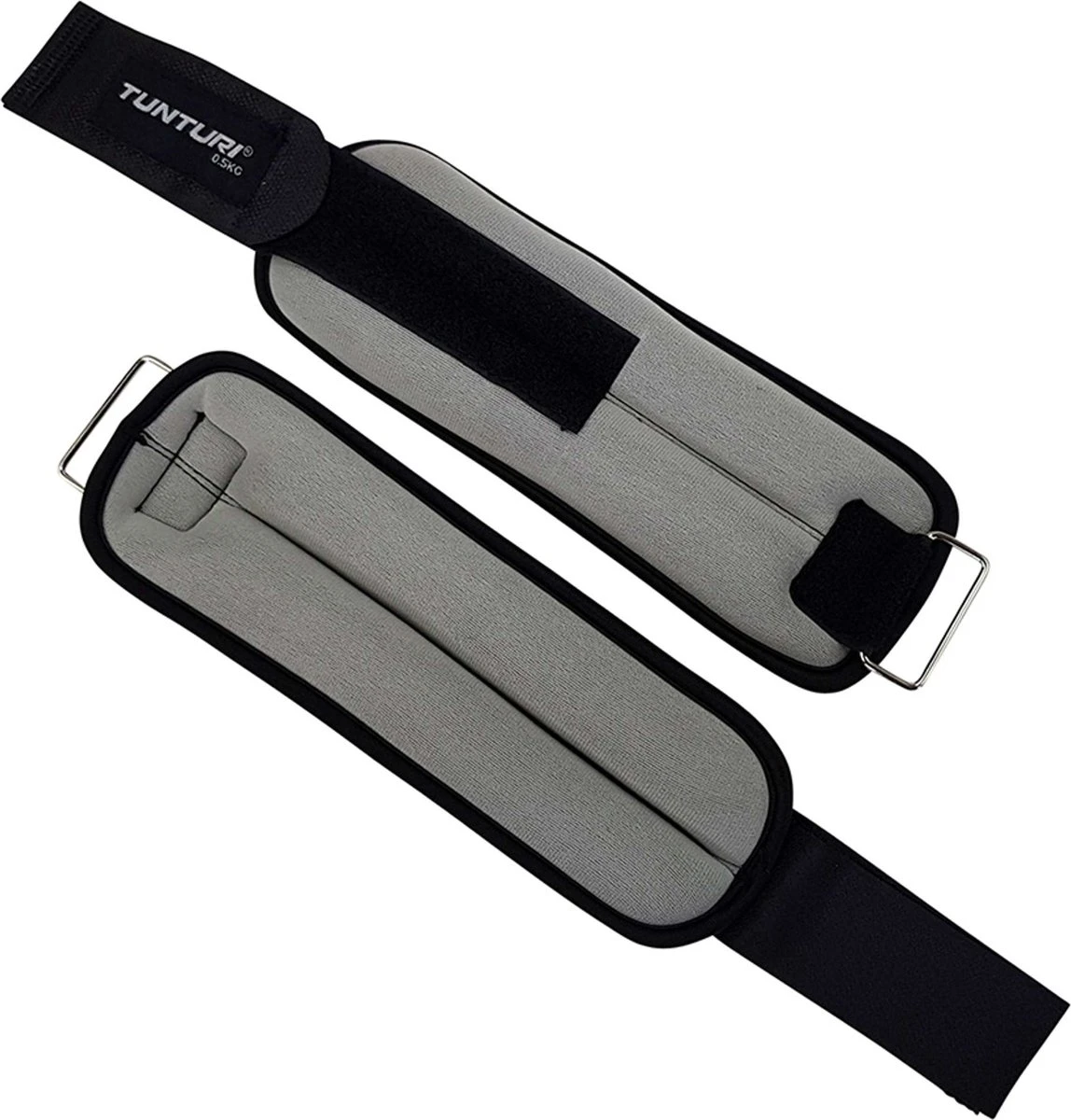 Tunturi Variabel Enkelgewichten En Polsgewichten - 2x 0,5 Kg - Grijs 4 Tunturi Variabel Enkelgewichten En Polsgewichten - 2x 0,5 Kg - Grijs - Afbeelding 2