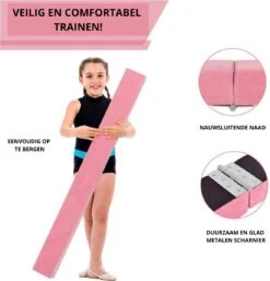 Opvouwbare Turnbalk Roze ⭐ Gratis Oefenvideo`s ⭐ Ideale Compacte Balk Om Thuis Oefeningen Op Te Turnen | Opvouwbare Evenwichtsbalk -Fit Gear Verkoop 1153x1200 6