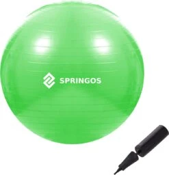 Springos Fitness Bal | Zitbal | Yoga Bal | Fitness | Groen | Inclusief Pomp | 65 Cm 18 Springos Fitness Bal | Zitbal | Yoga Bal | Fitness | Groen | Inclusief Pomp | 65 Cm -Fit Gear Verkoop 1157x1200 4