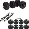 ECGSPOR Verstelbare Dumbbells - 2 X 10 Kg - Halterset / Dumbbell Set 20 Kg - Zwart -Fit Gear Verkoop 1165x1200 1