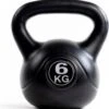 WAYS. Kettlebell - 6 KG - PVC - Zwart -Fit Gear Verkoop 1165x1200