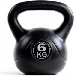 WAYS. Kettlebell - 6 KG - PVC - Zwart
