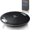 High Pulse Balance Board Incl. Oefenposter - Innovatief Wiebelbord Met Handgrepen Voor Het Trainen Van Evenwicht, Coördinatie En Kracht - Ook Geschikt Voor Fysiotherapie & Revalidatie (Ø 40 Cm | Zwart)