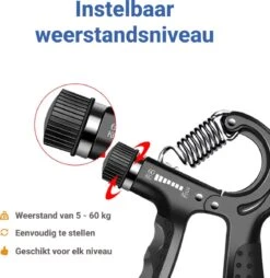 Bynatic Handtrainer Set - Grip Trainer Voor Fitness - Verstelbare Handknijper - Knijphalter Gripper - Onderarm Trainer Set - Handgripper Voor Pols & Vinger - Grip Strength Trainer Verstelbaar - Geschikt Voor Man & Vrouw -Fit Gear Verkoop 1167x1200 8
