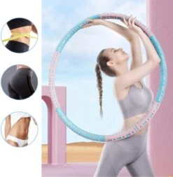 Fitlab Fitness Hoelahoep Met Gewicht - Paars/Wit - 1 Tot 4 KG - Volwassenen - Hula Hoop/Sport Hoepel/Weight Hoop -Fit Gear Verkoop 1171x1200 3