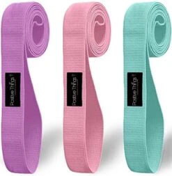 Fitness Elastieken Resistance Bands Set Van 3 - Full Body Fitness Elastieken - Weerstandsbanden - Lange Banden