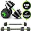 Venom Sports Verstelbare Dumbbell Set Tot 40kg - Professionele 2-in-1 Halterset Gewichten - Gebruiksvriendelijke Fitness Stang - Groen -Fit Gear Verkoop 1179x1200 2