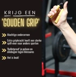 Gouden Grip Handknijper Level 3 (68kg) + GRATIS Griptraining E-book - Handtrainer - Handgripper - Handknijper Fitness - Knijphalter - Onderarm Trainer - Heavy Grip - Buigveer -Fit Gear Verkoop 1184x1200 11