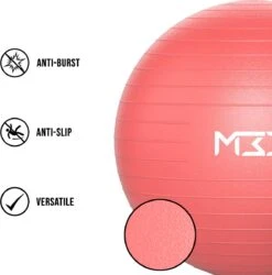 Fashion 33 Oefenbal - 55 Tot 85 Cm Extra Dikke Anti-Barst Yoga Bal Met Luchtpomp - Oefenbal Voor Fitness, Pilates, Zwangerschap, Kantoor - Core Training - Pilates Bal - Zitbal Kantoor Ergonomisch -Fit Gear Verkoop 1184x1200 2