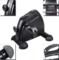 Uten - Mini Bureaufiets - Stoelfiets - Met Computer Deskbike - Bewegingstrainer Met Verstelbare Weerstand - Met LCD Display Inclusief Anti-Slipmat Mini Hometrainer - (6 Functies - Zwart) -Fit Gear Verkoop 1186x1200 2