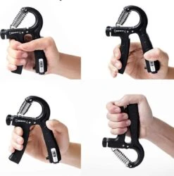 Verstelbare Handtrainer - 5 Tot 60 KG - Vingertrainer - Handknijper - Grip Trainer - Zwart -Fit Gear Verkoop 1186x1200 9