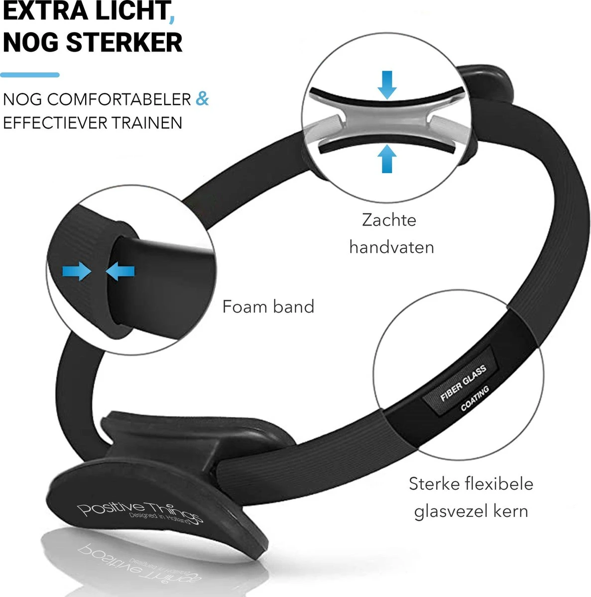 Positive Things Pilates Ring - Yoga Ring - Yoga Wiel - Hoogwaardige Fitness Ring 6 Positive Things Pilates Ring - Yoga Ring - Yoga Wiel - Hoogwaardige Fitness Ring - Afbeelding 4