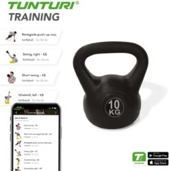 Tunturi PVC Kettle Bell - Kettlebell - 10 Kg - Incl. Gratis Fitness App 12 Tunturi PVC Kettle Bell - Kettlebell - 10 Kg - Incl. Gratis Fitness App -Fit Gear Verkoop 1188x1200 15