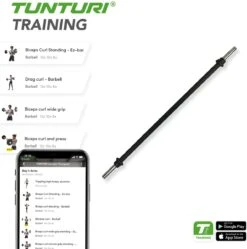 Tunturi Halterstang - Aerobic Pump Stang - 130 Cm - 30mm - Incl. Gratis Fitness App -Fit Gear Verkoop 1188x1200 26