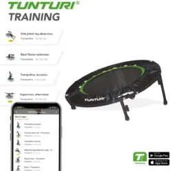 Tunturi Fitness Trampoline - Mini Trampoline - Opvouwbaar - 104cm Springoppervlak - Inclusief Beschermrand & Handgrip - Incl. Gratis Fitnessapp 21 Tunturi Fitness Trampoline - Mini Trampoline - Opvouwbaar - 104cm Springoppervlak - Inclusief Beschermrand & Handgrip - Incl. Gratis Fitnessapp -Fit Gear Verkoop 1188x1200 3