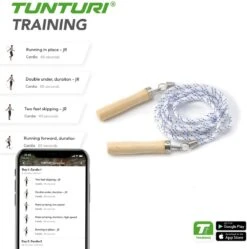 Tunturi Nylon Springtouw - Sport Springtouw - Fitness Springtouw Met Houten Handgrepen - 280 Cm - Incl. Gratis Fitness App 7 Tunturi Nylon Springtouw - Sport Springtouw - Fitness Springtouw Met Houten Handgrepen - 280 Cm - Incl. Gratis Fitness App -Fit Gear Verkoop 1188x1200 46