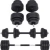 Songmics Dumbells - Halterset - Gewichten - Dumbells Set - Halters Verstelbaar - Met Verbindingsbuis - Set Van 30 Kg - Geel - Zwart -Fit Gear Verkoop 1188x1200 8