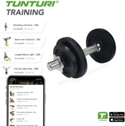 Tunturi Gewichten Gietijzer Totaal 10kg - Halterset Met Schroefsluiting - Dumbbell Set - 1 Halterstang - 30mm - Incl. Gratis Fitness App 24 Tunturi Gewichten Gietijzer Totaal 10kg - Halterset Met Schroefsluiting - Dumbbell Set - 1 Halterstang - 30mm - Incl. Gratis Fitness App -Fit Gear Verkoop 1192x1200 13