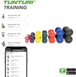 Tunturi Dumbbell Set - 2 X 2,0 Kg - Vinyl - Groen - Incl. Gratis Fitness App 12 Tunturi Dumbbell Set - 2 X 2,0 Kg - Vinyl - Groen - Incl. Gratis Fitness App -Fit Gear Verkoop 1192x1200 15