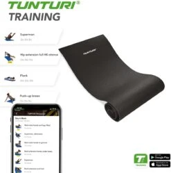Tunturi XPE Fitnessmat - Oefenmat - 160 Cm X 60 Cm X 0,7 Cm - Zwart - Incl. Gratis Fitness App -Fit Gear Verkoop 1192x1200 21