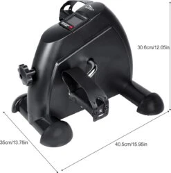 Uten - Mini Bureaufiets - Stoelfiets - Met Computer Deskbike - Bewegingstrainer Met Verstelbare Weerstand - Met LCD Display Inclusief Anti-Slipmat Mini Hometrainer - (6 Functies - Zwart) -Fit Gear Verkoop 1192x1200 5