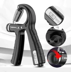 Verstelbare Handtrainer - 5 Tot 60 KG - Vingertrainer - Handknijper - Grip Trainer - Zwart -Fit Gear Verkoop 1194x1200 6
