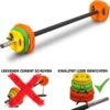 Rubber DualGrip Aerobic Pump Set - 20 KG - Bodypump Halterset Barbell Met Dual Grip Gewichten Voor Pump Fitness -Fit Gear Verkoop 1196x1200 2