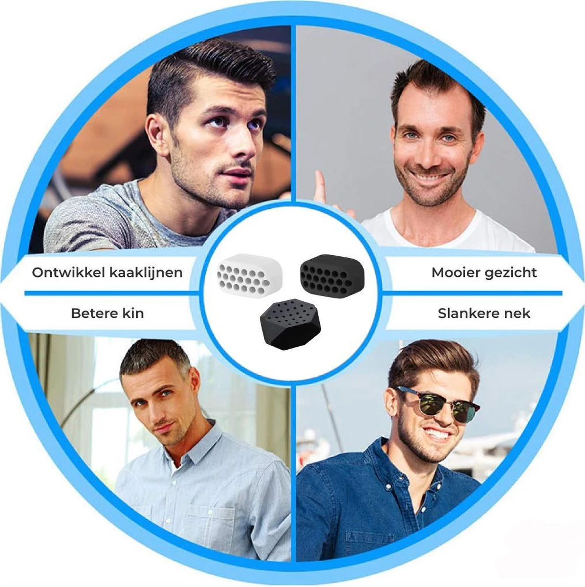 Nuvance - Kaaklijn Trainer (Combi Set) - Pro, Ervaren, Beginner - Jawline Trainer - Kaak Trainer 5 Nuvance - Kaaklijn Trainer (Combi Set) - Pro, Ervaren, Beginner - Jawline Trainer - Kaak Trainer - Afbeelding 3