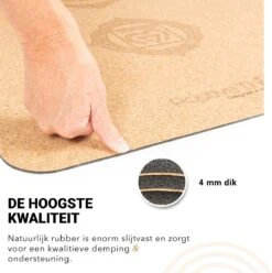 Yoga Mat Sportmat Fitnessmat Antislip Duurzaam Kurk Met Yoga Lessen -Fit Gear Verkoop 1197x1200 8