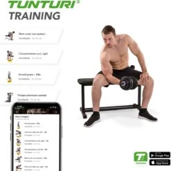 Tunturi FB20 Vlakke Halterbank - Flat Bench - Fitnessbank - Trainingsbank -Fit Gear Verkoop 1198x1200 8