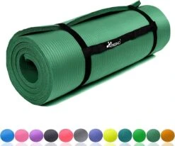 Tresko Fitnessmat - 185x60 Cm - 1,5 Cm Dik - Groen