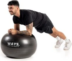 WAYS. Fitnessbal - Inclusief Pomp - Zwart - 75 Cm -Fit Gear Verkoop 1200x1004 3