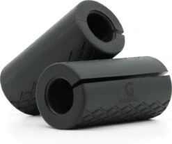 Gouden Grip Fat Grips + GRATIS Griptraining E-book - Handgrepen - Handgreep Fitness - Dumbell Barbell Handgreep - Fat Grip - Dikke Handgrepen Fitness - Handvat - Griptraining - Barbell Gripz - Handtrainer - Griptrainer - Onderarmtrainer