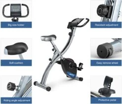 FOXSPORT X-Bike Hometrainer - Fitness Fiets Opvouwbaar - 8 Weerstandsniveaus - Ergometer - Polssensor - Trainingscomputer - Inklapbaar - 8 Standen - Max. 136 Kg 21 FOXSPORT X-Bike Hometrainer - Fitness Fiets Opvouwbaar - 8 Weerstandsniveaus - Ergometer - Polssensor - Trainingscomputer - Inklapbaar - 8 Standen - Max. 136 Kg -Fit Gear Verkoop 1200x1018 2