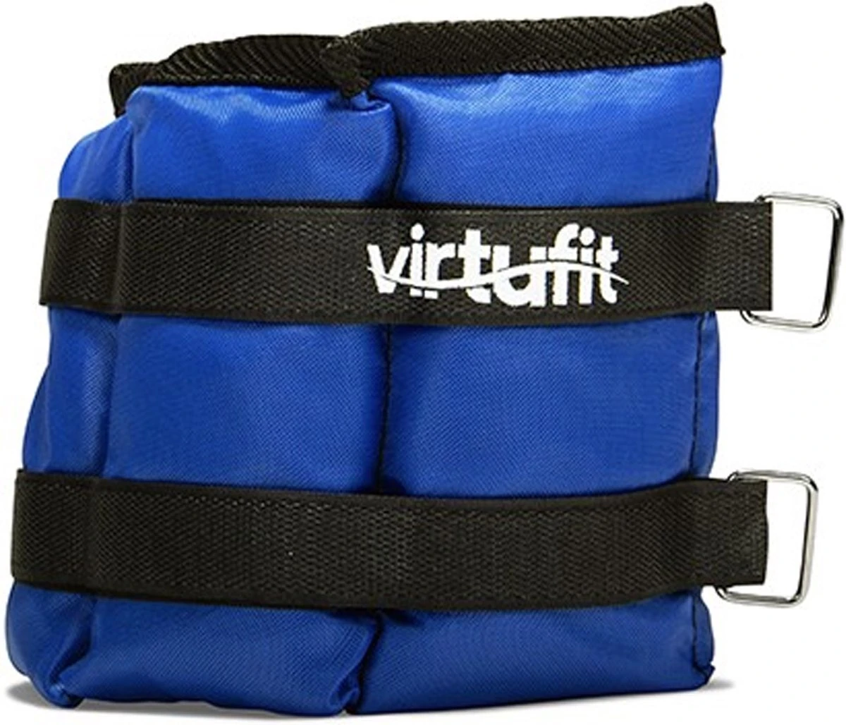 Enkelgewichten En Polsgewichten - VirtuFit Verstelbare Gewichten - 2 X 2 Kg - Nylon - Blauw 6 Enkelgewichten En Polsgewichten - VirtuFit Verstelbare Gewichten - 2 X 2 Kg - Nylon - Blauw - Afbeelding 4