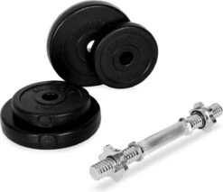 Klarfit Dumbell Set - Halterset 97,5kg : 2 Korte Halters, 8 Korte Haltergewichten , 1 Lange Halterstang, 1 Curlbellstang En 6 Lange Haltergewichten -Fit Gear Verkoop 1200x1035